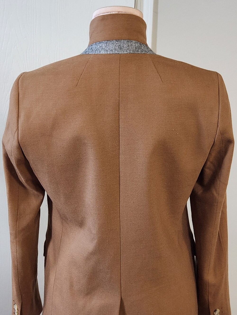 J.Crew Regent Blazer Womens Camel Brown Wool Stand Collar - Picture 6 of 16